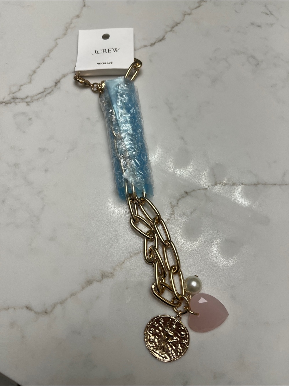 J. Crew Puffy Heart Charm Necklace - Picture 4 of 7